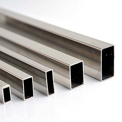 304 2B الفولاذ المقاوم للصدأ أنبوب مربع مستطيل ASTM JIS 26 مقياس مسحوب على البارد