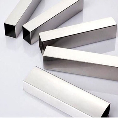 304 2B الفولاذ المقاوم للصدأ أنبوب مربع مستطيل ASTM JIS 26 مقياس مسحوب على البارد