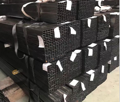 ISO 14mm أنبوب فولاذي أسود مربع JIS SS400 أنبوب مربع مجلفن