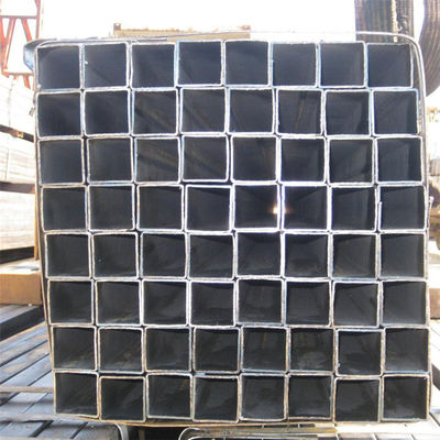 ASTM 7mm أنبوب معدني أسود مربع S235JR 2 بوصة أنبوب فولاذي أسود