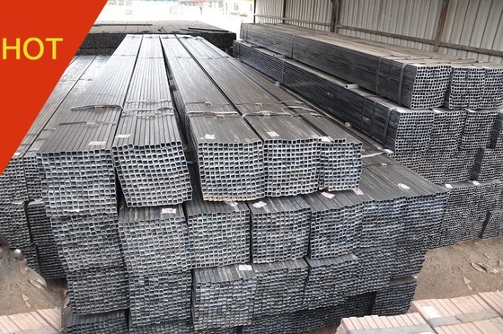 Q195 أنبوب مربع مجلفن SPHC 2x3 أنابيب فولاذية مجلفنة