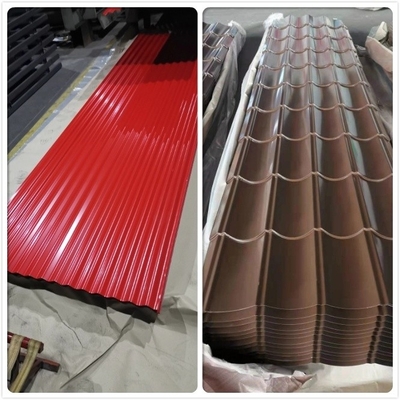 800mm Galvalume Color Coated Sheet CGCC الألمنيوم المطلي مسبقًا